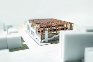Modell 1:500 - Grid - Umnutzung eines Parkhauses